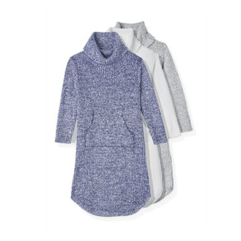 NWT SOFTIES SLOUCH TURTLENECK LOUNGER - NAVY - OPRAH'S FAV THINGS - Sz S/M